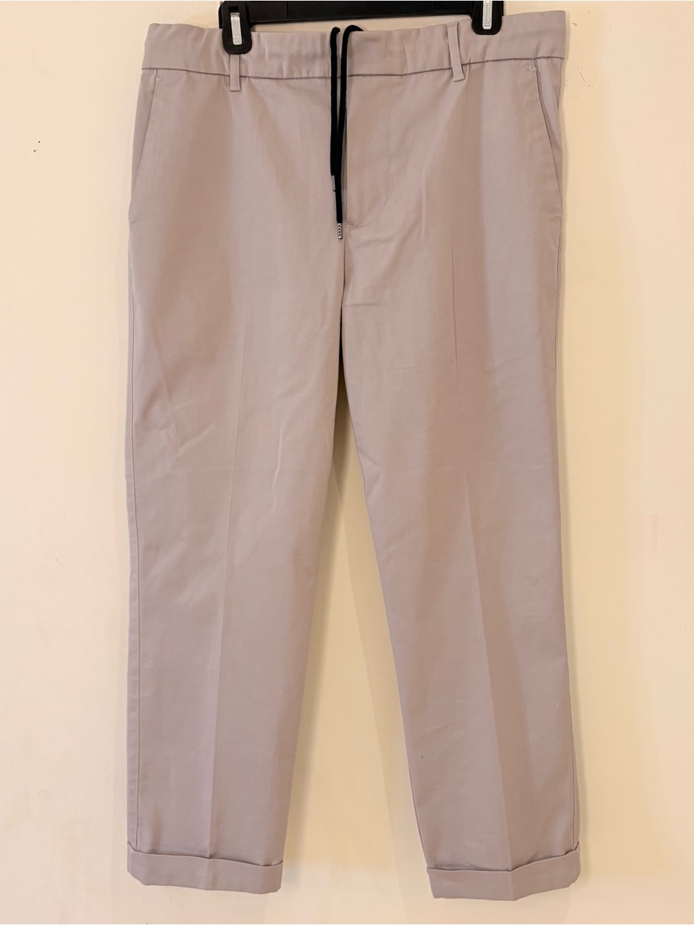 James Perse Flat Front Pull On Hidden Drawstring Chinos Sz 2 / Medium